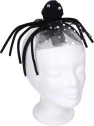 Bentiță de carnaval cu păianjen negru