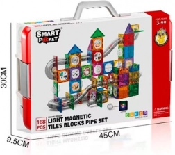 Set magnetic pistă cu bile - 168 piese