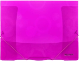 Mapă cu elastic A4 roz