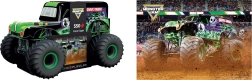Puzzle în cutie metalică Monster Jam Grave Digger 550 piese