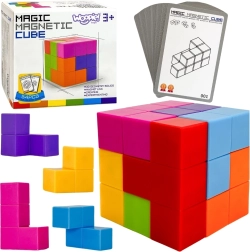 Cub tetris magnetic Woopie cu carduri de sarcini