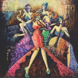 Puzzle Anatolian Pătrat orchestră feminină 1024 de piese