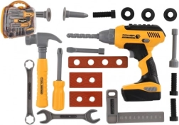 Set de unelte pentru copii cu bormașină cu acumulator