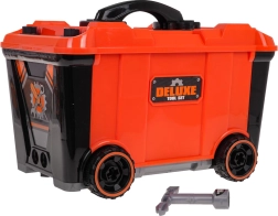 Set trusă pentru mici meșteri / atelier 2 în 1 + accesorii