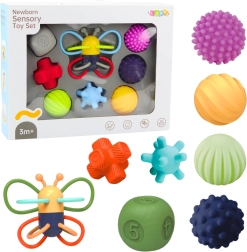 Set de mingi senzoriale moi Fluture Educațional 8 buc