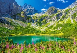 Puzzle 1000 piese Zelene Pleso, Tatra, Slovacia