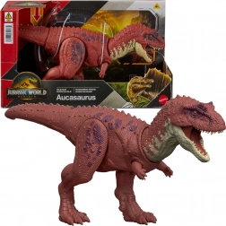 figurină dinozaur Jurassic World Rebirth Aucasaurus 32,5 cm – Wild Roar de la Mattel