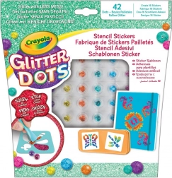 Crayola glitter dots – șabloane pentru autocolante