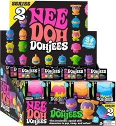 Schylling NeeDoh Dohjees seria 2 monștrișori antistres de strâns, colecționabili