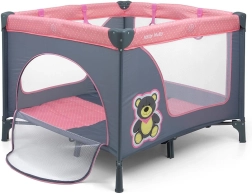 Țarc pliabil pentru copii MILLY MALLY Fun Pink Bear