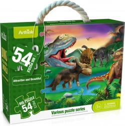 Maxi puzzle cu dinozauri, 54 piese