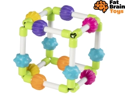 Fat Brain jucărie senzorială moale Quubi pentru bebeluși