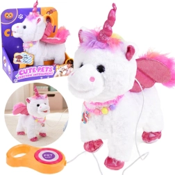 Unicorn interactiv cu lesă – merge, cântă și își mișcă capul
