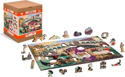 Puzzle din lemn WOODEN CITY Carnavalul de la Veneția 2în1, 300 piese