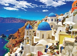 Puzzle Oia, Santorini, Grecia 1000 piese