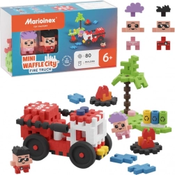 Vafele mini - Mașină de pompieri 80 de piese