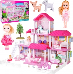 Căsuță pentru păpuși 3 în 1, înălțime 71 cm