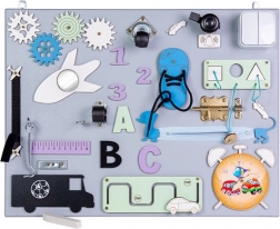 Tablă manipulativă și senzorială din lemn 50 × 37,5 cm