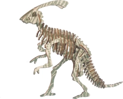 Woodcraft puzzle 3D din lemn parasaurolophus