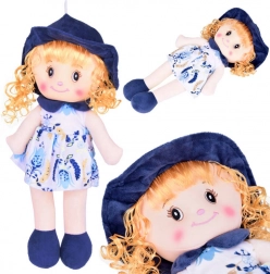 Păpușă textilă moale cu pălărie