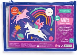 Puzzle Mudpuppy Unicorn Magic în săculeț - 12 piese