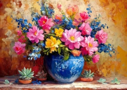 Bucură-te de puzzle-ul Colț Roșu 1000 piese