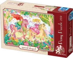 Puzzle Ponei colorat 239 piese D-Toys