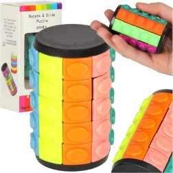 Puzzle logic cilindru rotativ cu 5 rânduri