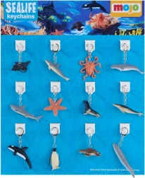 Display Mojo cu 36 brelocuri pentru chei – lumea marină