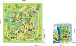 Saltea puzzle din spumă „Viața la țară”, 9 piese, EVA, de la 10 luni