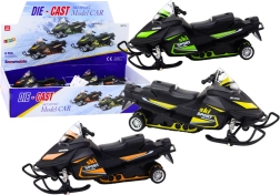 Snowmobil 1:34 cu mecanism de inerție, lumini și sunete