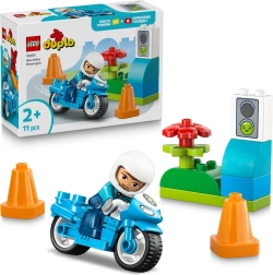 LEGO DUPLO motocicletă de poliție albastră