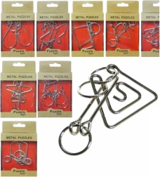 Puzzle metalic mix – ghicitoare logică din metal