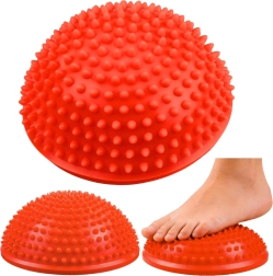 Semisferă senzorială de echilibru pentru masajul tălpilor 16 cm – portocaliu