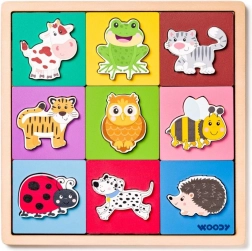 Modele de animale – puzzle educativ din lemn