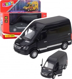 Dubă metalică cu lumini și sunete – neagră