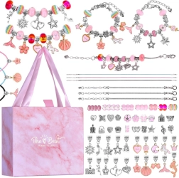 Set creativ pentru confecționarea brățărilor cu pandantive și mărgele