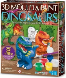 Set creativ mulaje din ghips – dinozauri T‑Rex