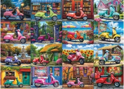 EUROGRAPHICS puzzle 16 scutere, 1000 piese