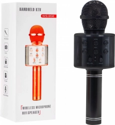 Microfon karaoke cu difuzor – negru