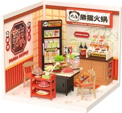 Robotime Rolife căsuță DIY: restaurant asiatic cu iluminare LED, 127 piese