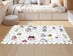 Puzzle oraș din spumă pentru copii