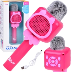 Microfon karaoke wireless pentru copii cu înregistrare și Bluetooth