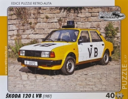 Puzzle RETRO-AUTA ŠKODA 120 L VB (1987) – 40 de piese
