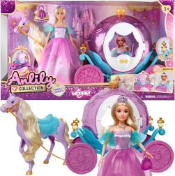 Woopie păpușa prințesa Lily cu trăsură magică mare și accesorii