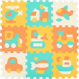 Puzzle din spumă cu mijloace de transport