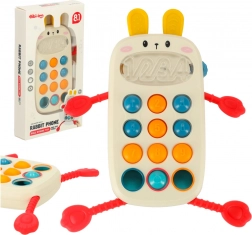 Telefon senzorial–jucărie de ros pentru bebeluși Bibi-inn