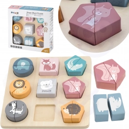 Puzzle din lemn cu animale Viga