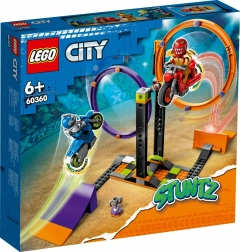 LEGO® City 60360 Provocarea cascadoriilor cu cercuri rotative