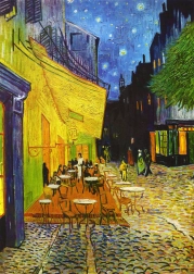 Puzzle Vincent van Gogh: Terasa cafenelei pe timp de noapte 1000 de piese